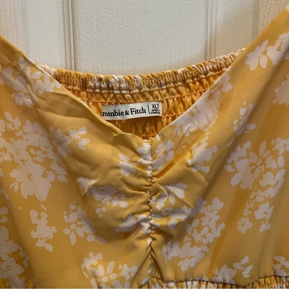 Abercrombie & Fitch Yellow Summer Dress- Womens Size XL - Picture 3 of 5